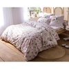 Image de Becquet Housse de couette en coton réversible AZALEE motif floral herbier - rose clair 240 x 220 cm