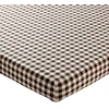 Image de Becquet Drap-housse en flanelle coton à motif carreaux - HIBOUX 90 x 190 cm