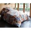 Image de Becquet Housse de couette réversible en flanelle multicolore - HIBOUX 240 x 220 cm