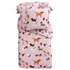 Image de Becquet Housse de couette enfant en coton rose vieux rose - CHIEN CHIC 200 x 200 cm