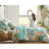 Image de Becquet Taie de traversin en coton BAHAMISS motif tropical verte 43 x 185 cm