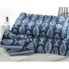 Image de Becquet Lot de 2 gants de toilette en coton 450 g/m² SOLINETTE bleu marine 15 x 21 cm