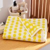 Image de Becquet Serviette de toilette Epaisse Jaune POISPOIS 50 x 90 cm