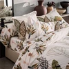 Image de Becquet Drap housse coton blanc imprimé tropical multicolore - Collection EGYPTIEN 90 x 190 cm