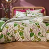 Image de Becquet Housse de couette en coton réversible IRREELLE imprimé feuilles - beige clair 140 x 200 cm