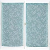 Image de Becquet Lot de 2 voilages FLOCAGE en polyester bleu ciel 60 x 160 cm