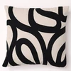 Image de Becquet Coussin noir en coton SPIRO 40 x 40 cm