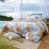Image de Becquet Drap housse en coton HIPPOCAMPE gris clair 90 x 190 cm