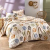 Image de Becquet Housse de couette coton écru floral multicolore réversible - DOTTY 260 x 240 cm