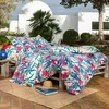 Image de Becquet Taie d'oreiller coton écru tropical multicolore réversible - VACANCES 65 x 65 cm