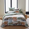 Image de Becquet Drap housse en coton HORIZON - vert kaki 90 x 190 cm
