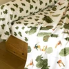 Image de Becquet Drap housse motif sports d'hiver vert DR. ENNEIGES 140 x 190 cm