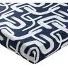Image de Becquet Drap Housse en coton bleu marine - DEFERLANTE 140 x 190 cm
