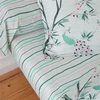 Image de Becquet Drap plat motif paons et feuillage PARADE NUPTIALE multicolore 180 x 290 cm