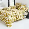 Image de Becquet Drap plat percale de coton MARTIKA - jaune ocre 270 x 300 cm