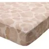 Image de Becquet Drap-housse en coton beige à motif graphique - PAULETTE 90 x 190 cm