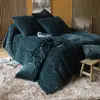 Image de Becquet Jeté de lit en polyester bleu nuit - TENDRESSE 230 x 250 cm