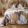 Image de Becquet Housse de couette coton réversible NATURE FERTILE - beige 200 x 200 cm