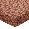 Image de Becquet Drap housse MONDE VEGETAL imprimé feuilles, multicolore 90 x 190 cm