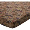 Image de Becquet Drap-housse en coton camel - ESPRIT FLORAL 140 x 190 cm