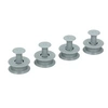 Image de 4 Roulettes panier supérieur Lave-vaisselle 481252888113, BAUKNECHT, LADEN, IKEA WHIRLPOOL, IGNIS, KITCHENAID, RADIOLA - 303696