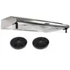 Image de - hotte casquette / visière 90 cm inox 420 m3/h
