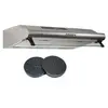 Image de hotte casquette 60 cm inox 240 m3/h + 2 filtres - marque française
