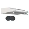 Image de hotte casquette 60 cm blanc 240 m3/h + 2 filtres - marque française