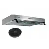Image de - hotte casquette / visière rivage 60 cm inox - 100w - 210 m3/h