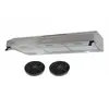 Image de - hotte casquette / visière 90 cm - inox double moteur - 200w - 438 m3/h