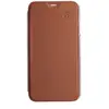 Image de Etui folio cuir camel transparent pour smartphone iphone XR