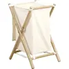 Image de Panier à linge pliable canne de bambou