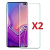 Image de X2 Verre trempé Incurvé Samsung Galaxy S10 Plus Couverture Complète Protection Ecran Protecteur d'écran Ultra Résistant X2