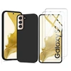 Image de Coque Pour Samsung Galaxy S22 PLUS 5G Silicone Noire + 2 Verres Trempes