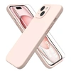Image de Coque Pour iPhone 15 Plus Silicone Rose + Verre Trempe