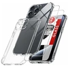 Image de Coque Pour iPhone 15 Pro Silicone Transparente Angles Renforces + 2 Verres Trempes