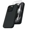 Image de Coque Pour iPhone 15 Pro Max Silicone Noir + 2 Verres Trempes