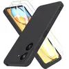 Image de Coque Pour Xiaomi Redmi 13C / Poco C65 Silicone Noir + 2 Verres Trempes