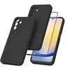 Image de Coque Pour Samsung Galaxy A25 5G Silicone Noir + Verre Trempe