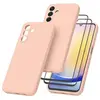 Image de Coque Pour Samsung Galaxy A25 5G Silicone Rose + 2 Verres Trempes