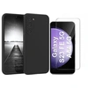 Image de Coque Pour Samsung Galaxy S23 FE Silicone Noir + Verre Trempe