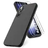 Image de Coque Pour Samsung Galaxy S23 FE Silicone Noir + 2 Verres Trempes