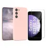 Image de Coque Pour Samsung Galaxy S23 FE Silicone Rose + Verre Trempe