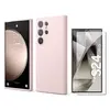 Image de Coque Pour Samsung Galaxy S24 Ultra Silicone Rose + Verre Trempe
