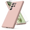 Image de Coque Pour Samsung Galaxy S24 Ultra Silicone Rose + 2 Verres Trempes