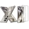 Image de Coque Pour Samsung Galaxy S24 Ultra Silicone Transparente Angles Renforces + 2 Verres Trempes