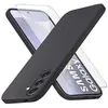 Image de Coque Pour Samsung Galaxy S24 Plus Silicone Noir + Verre Trempe