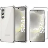 Image de Coque Pour Samsung Galaxy S24 Plus Silicone Transparente Angles Renforces + Verre Trempe