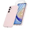 Image de Coque Pour Samsung Galaxy A35 5G Silicone Rose + 2 Verres Trempes