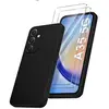 Image de Coque Pour Samsung Galaxy A35 5G Silicone Noir + 2 Verres Trempes